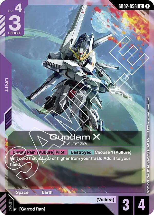 Gundam X (GD02-056)-Dual Impact-Rare-Holofoil