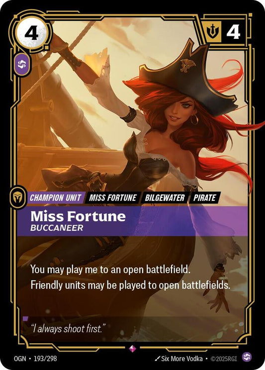 Miss Fortune, Buccaneer-Origins-Rare-Foil