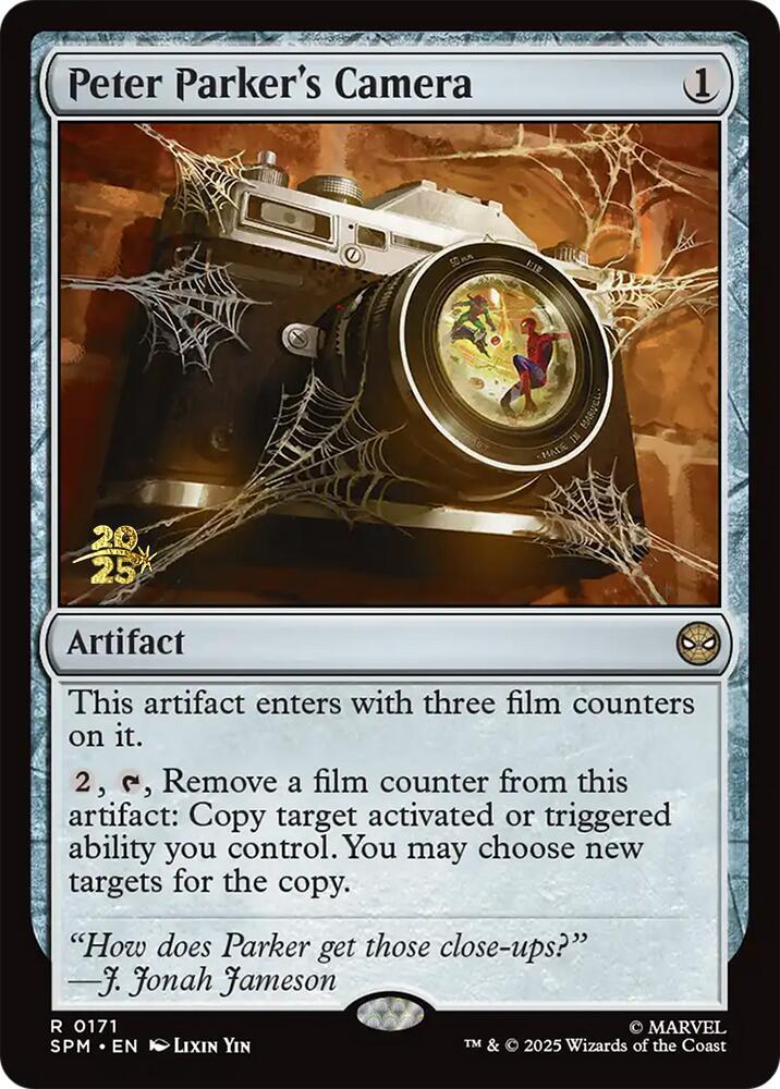 Peter Parker's Camera-Prerelease Cards-R-Foil