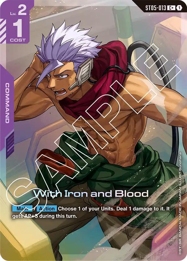 With Iron and Blood (C+)-Starter Deck 05: Iron Bloom-C+-Holofoil