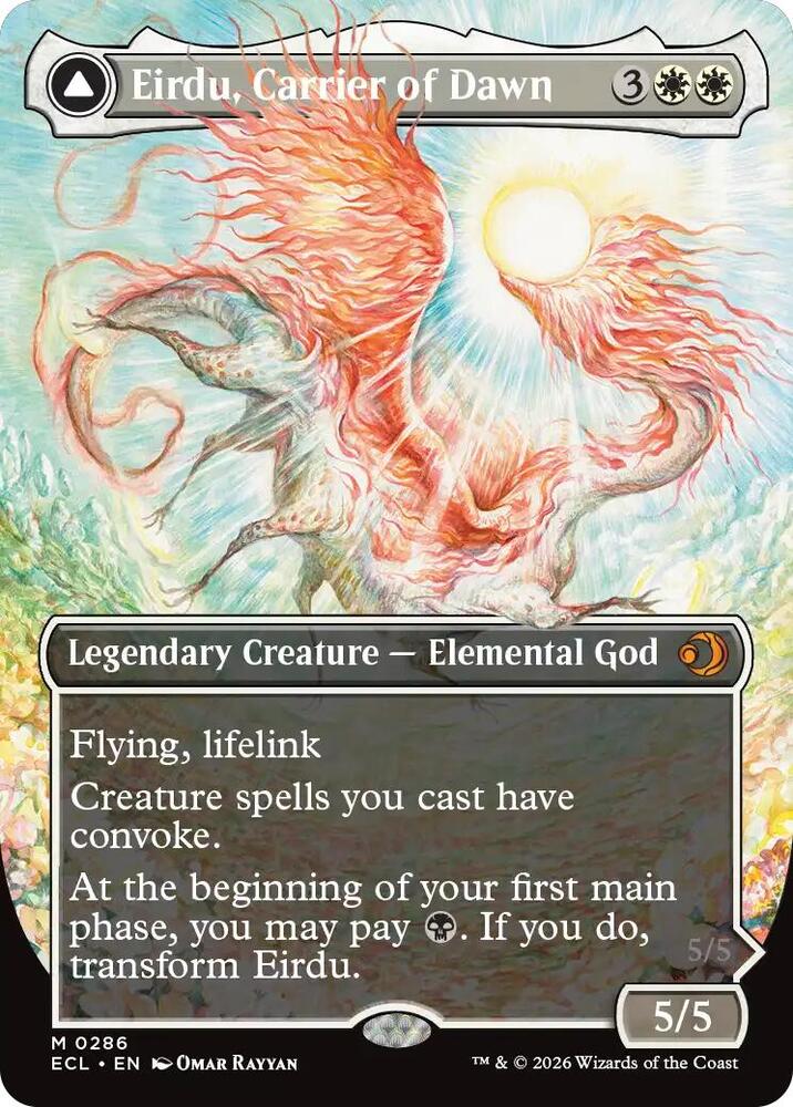 Eirdu, Carrier of Dawn (Borderless)-Lorwyn Eclipsed-M-Foil