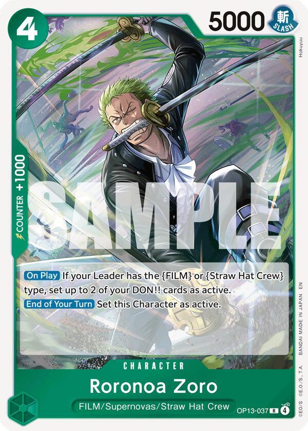 Roronoa Zoro-Carrying On His Will-R-Foil