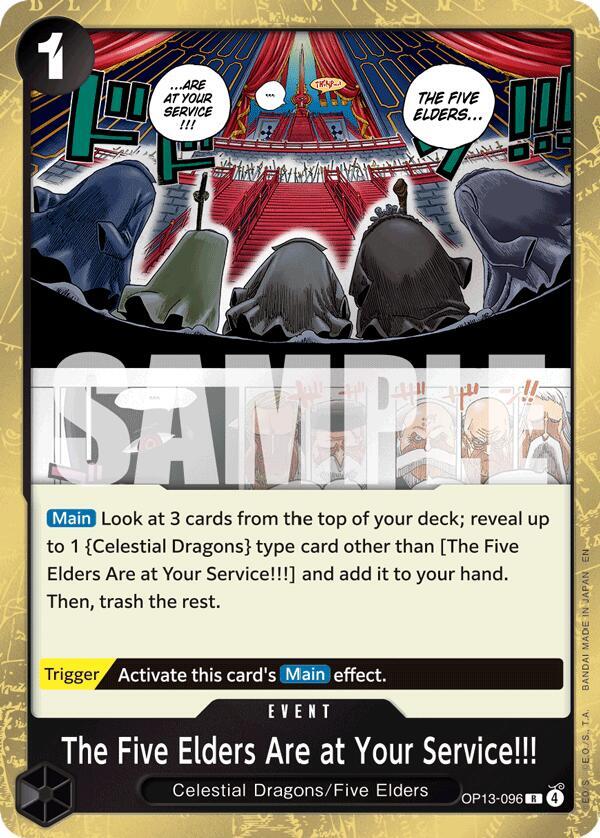 The Five Elders Are at Your Service!!!-Carrying On His Will-R-Foil