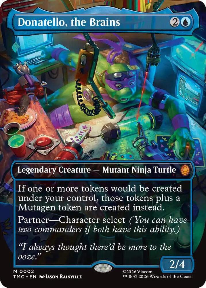 Donatello, the Brains (0002) (Borderless)-Commander: Teenage Mutant Ninja Turtles-M-Foil