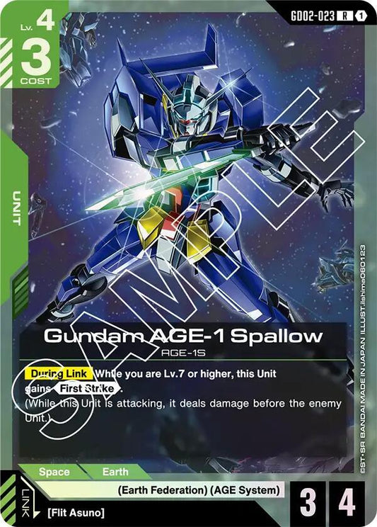 Gundam AGE-1 Spallow-Dual Impact-Rare-Holofoil