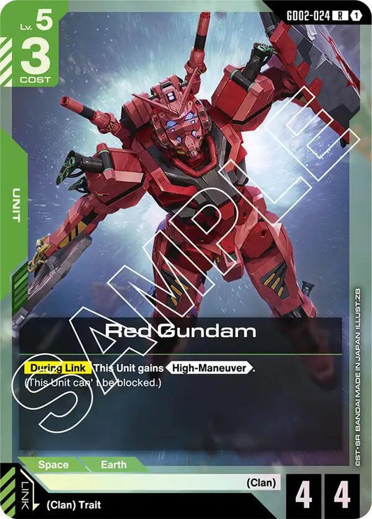 Red Gundam-Dual Impact-Rare-Holofoil