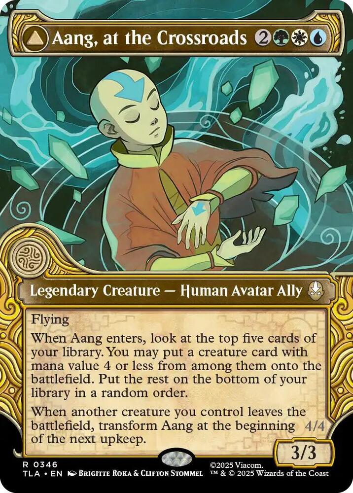 Aang, at the Crossroads (Showcase)-Avatar: The Last Airbender-R-Foil