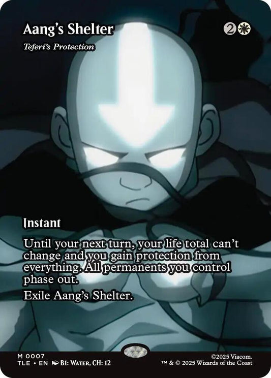 Aang's Shelter - Teferi's Protection (Borderless)-Avatar: The Last Airbender: Eternal-Legal-M-Normal