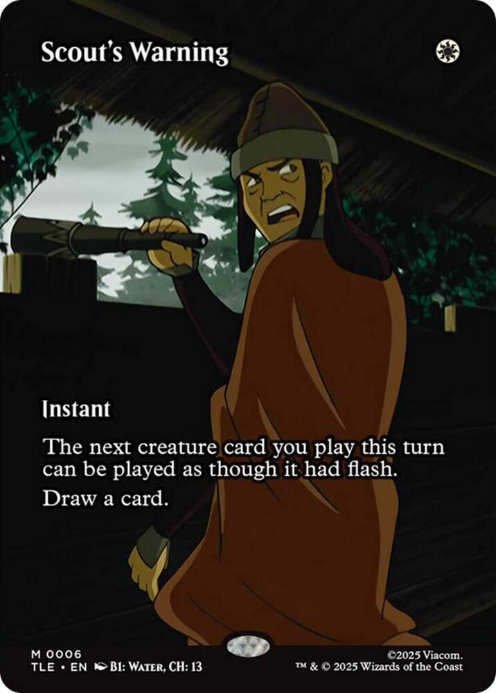 Scout's Warning (Borderless)-Avatar: The Last Airbender: Eternal-Legal-M-Normal