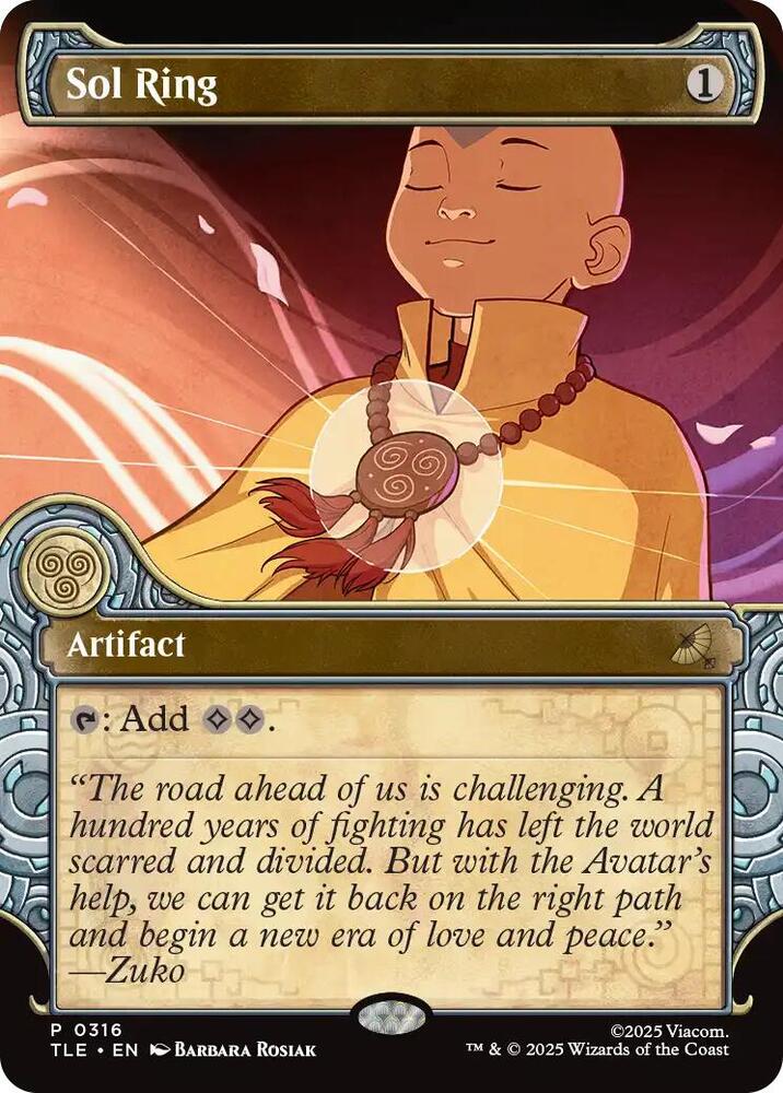 Sol Ring (Showcase)-Avatar: The Last Airbender: Eternal-Legal-P-Normal