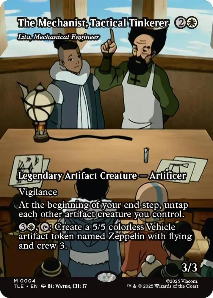 The Mechanist, Tactical Tinkerer - Lita, Mechanical Engineer (Borderless)-Avatar: The Last Airbender: Eternal-Legal-M-Foil