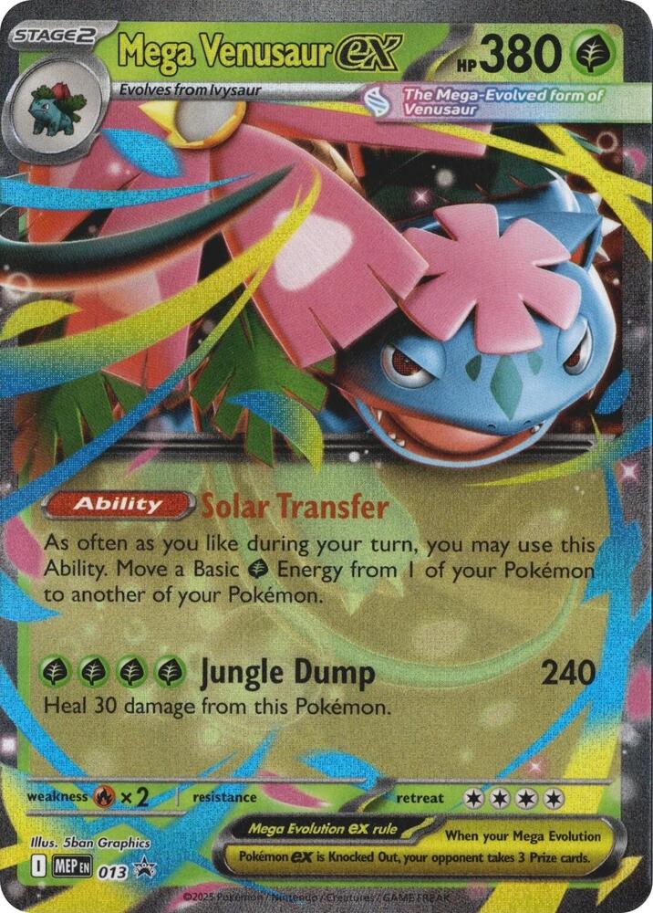 Mega Venusaur ex - 013-ME: Mega Evolution Promo-Promo-Holofoil