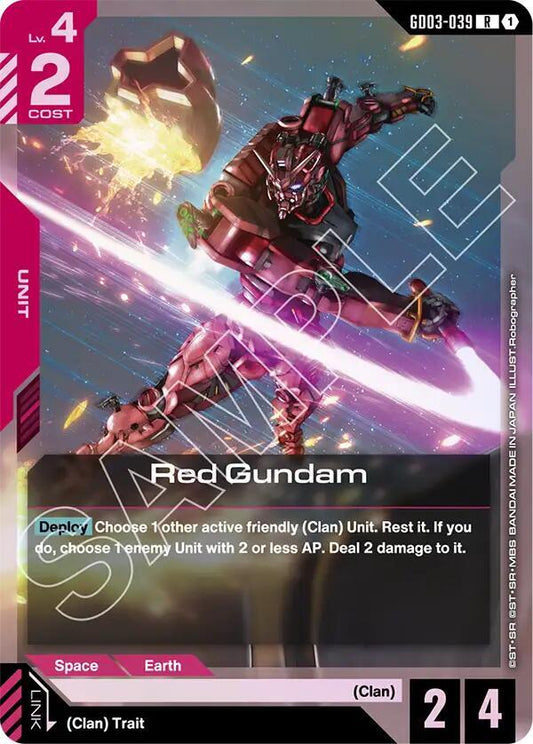 Red Gundam-Steel Requiem-Rare-Holofoil