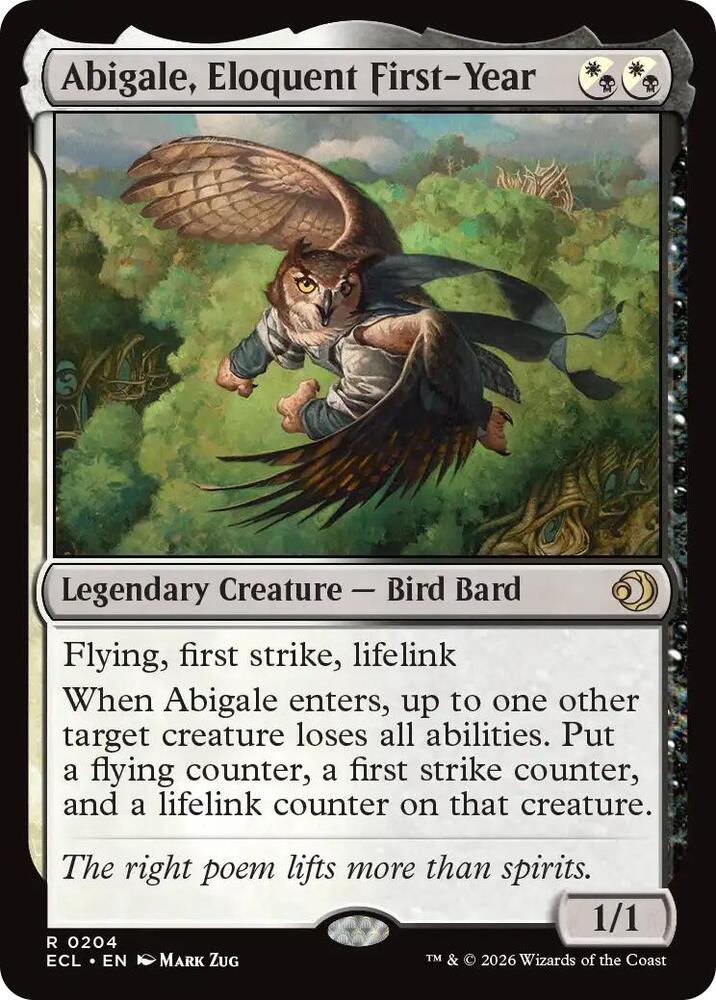 Abigale, Eloquent First-Year-Lorwyn Eclipsed-R-Normal