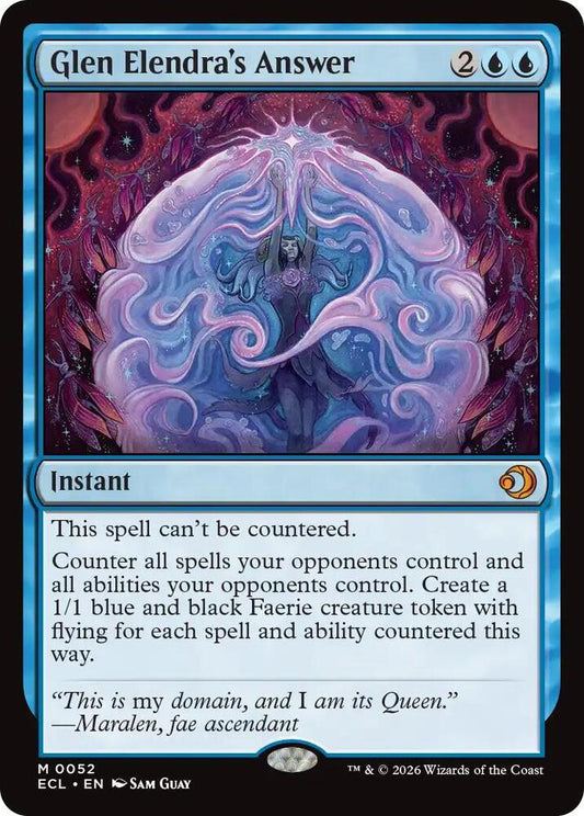Glen Elendra's Answer-Lorwyn Eclipsed-M-Foil