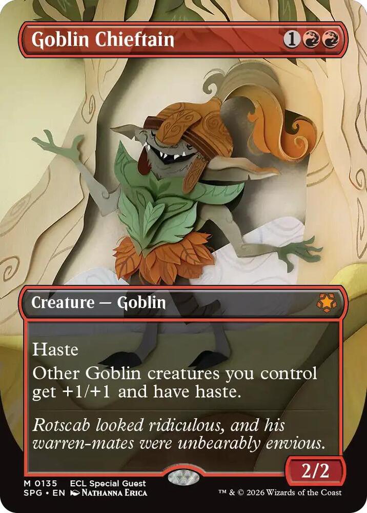Goblin Chieftain (Borderless)-Special Guests-M-Foil