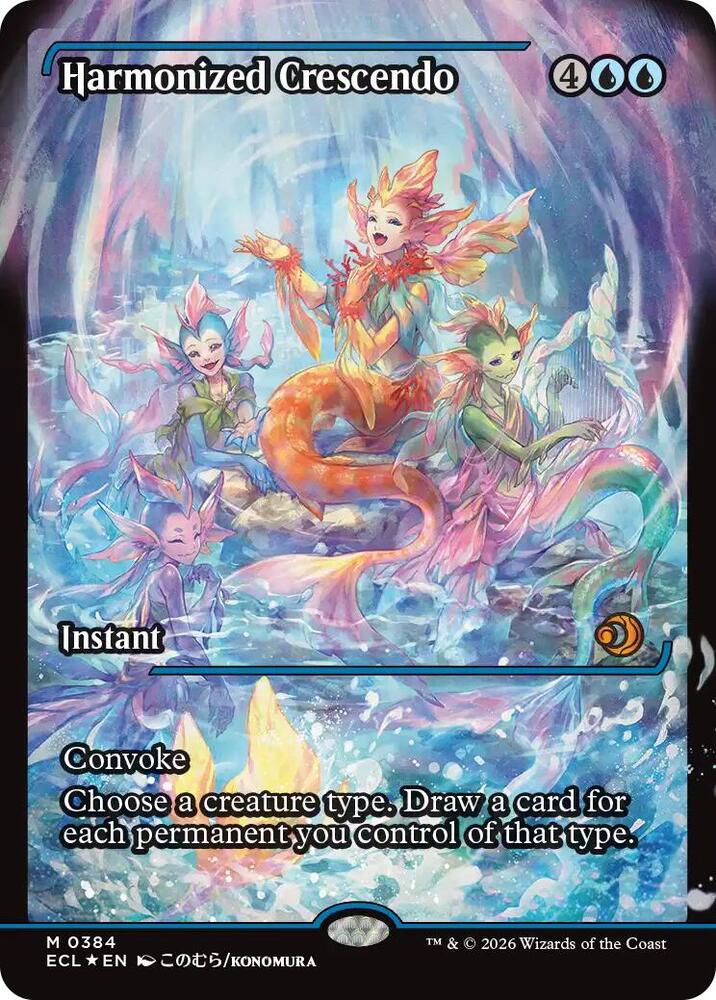 Harmonized Crescendo (0384) (Showcase)-Lorwyn Eclipsed-M-Foil