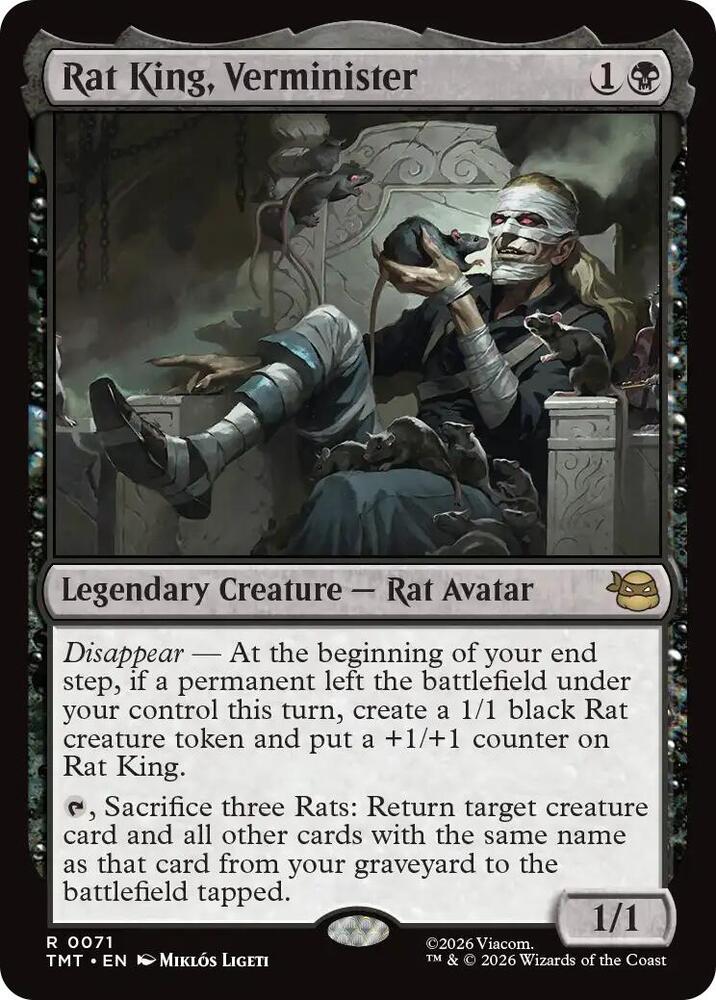 Rat King, Verminister-Teenage Mutant Ninja Turtles-R-Normal