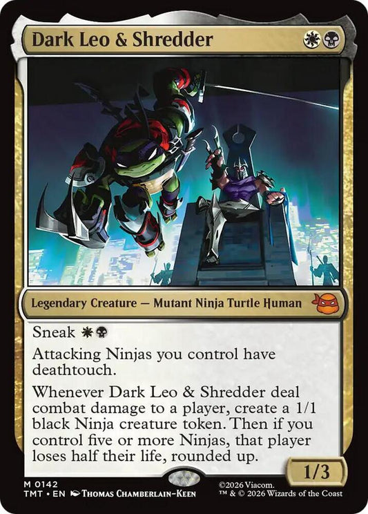 Dark Leo & Shredder-Teenage Mutant Ninja Turtles-M-Normal