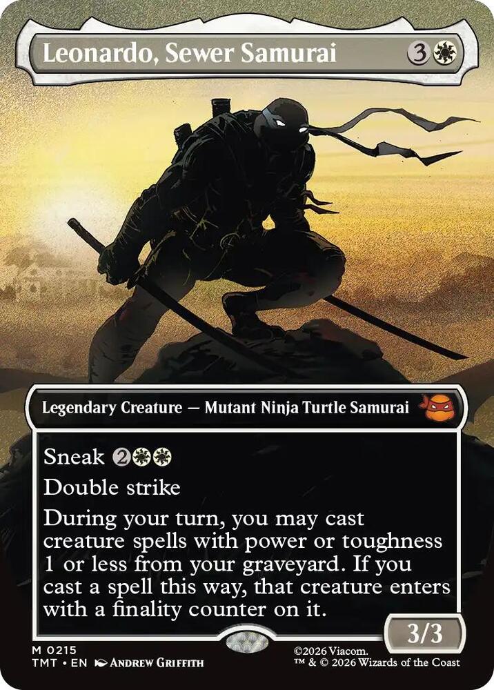 Leonardo, Sewer Samurai (Borderless)-Teenage Mutant Ninja Turtles-M-Normal