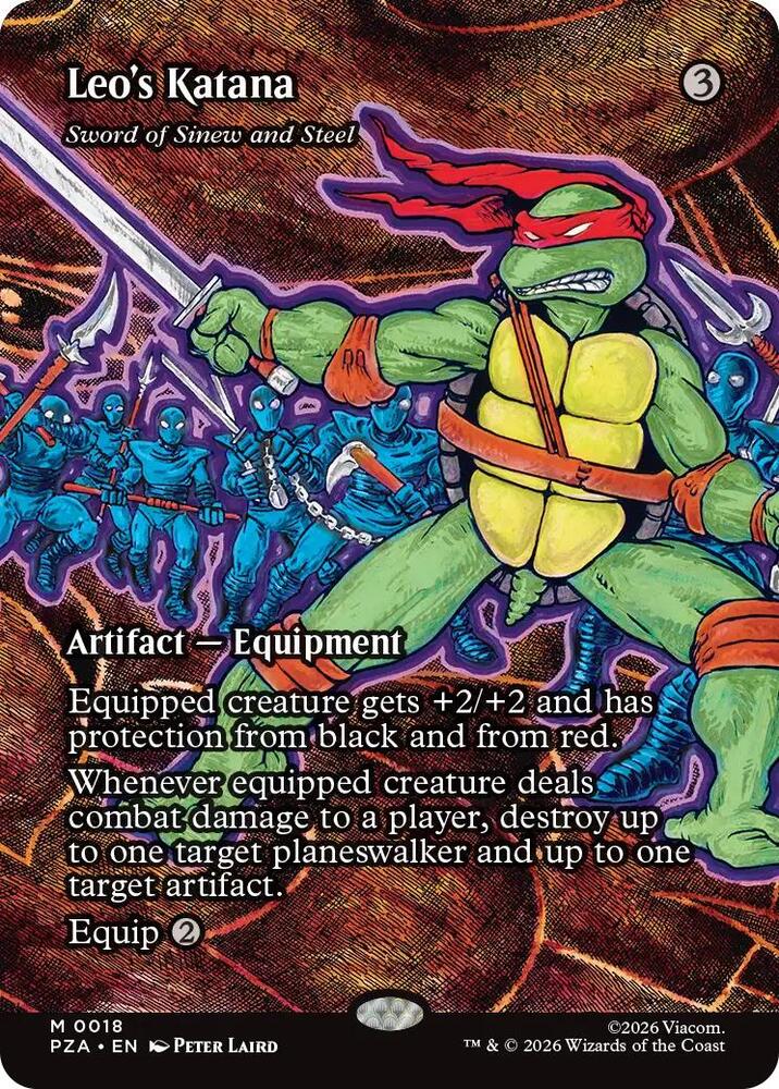 Leo's Katana - Sword of Sinew and Steel (Borderless)-Teenage Mutant Ninja Turtles Source Material-M-Normal
