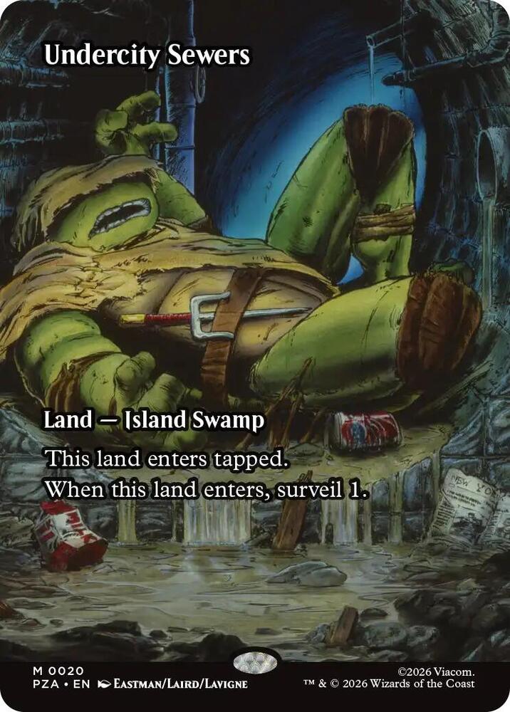 Undercity Sewers (Borderless)-Teenage Mutant Ninja Turtles Source Material-M-Normal