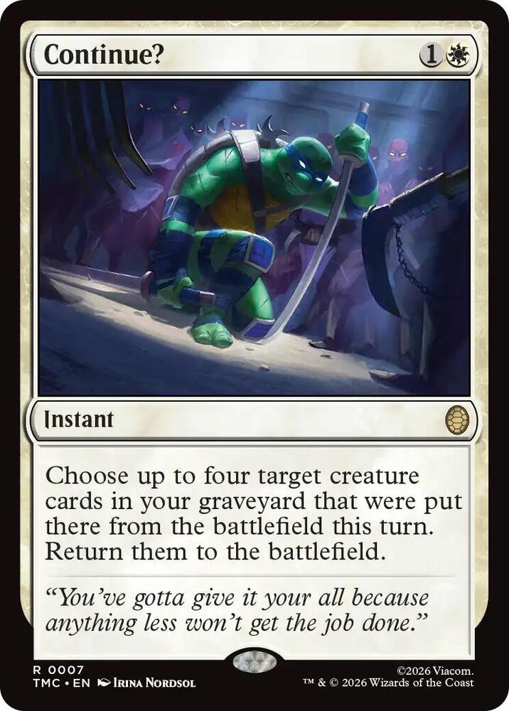 Continue?-Commander: Teenage Mutant Ninja Turtles-R-Normal
