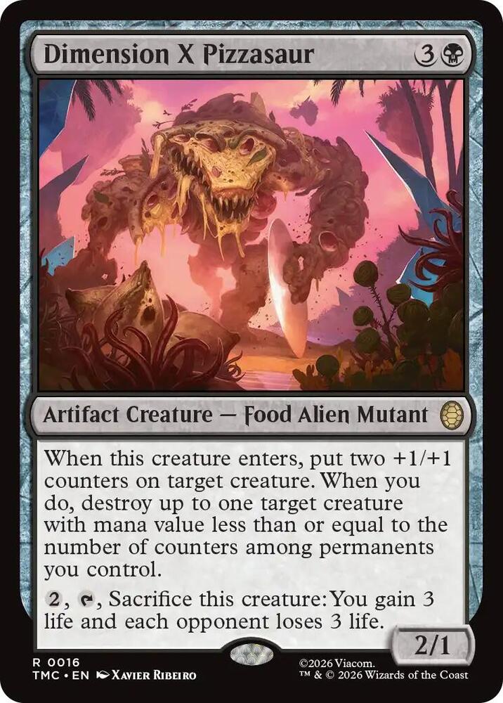 Dimension X Pizzasaur-Commander: Teenage Mutant Ninja Turtles-R-Normal