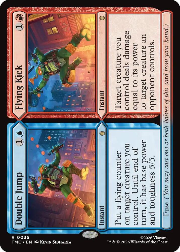 Double Jump // Flying Kick-Commander: Teenage Mutant Ninja Turtles-R-Normal