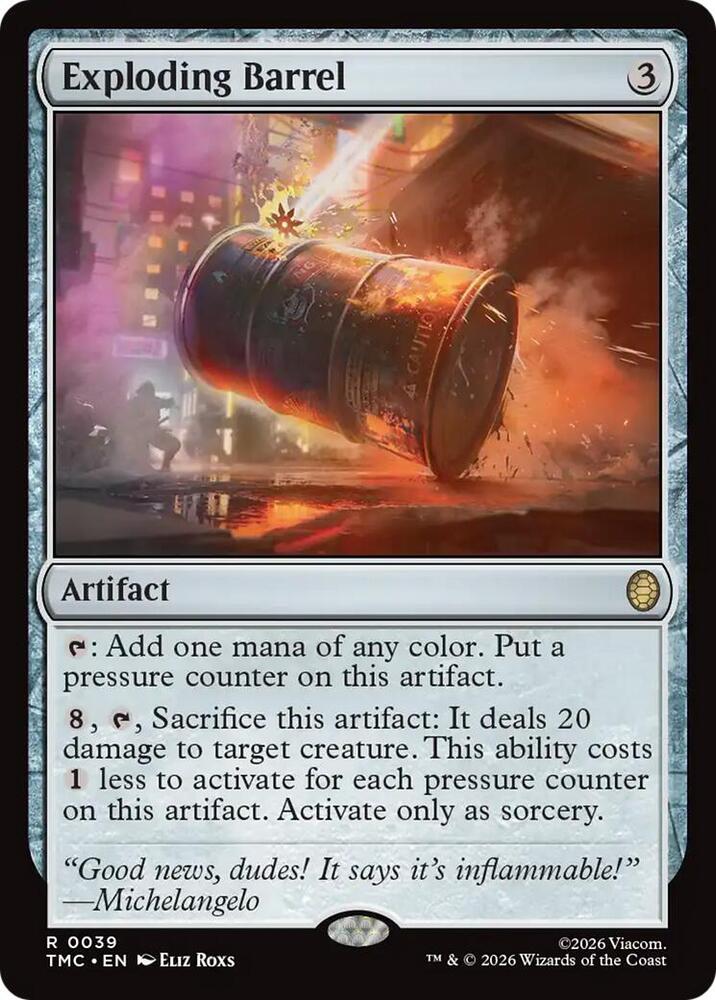 Exploding Barrel-Commander: Teenage Mutant Ninja Turtles-R-Normal