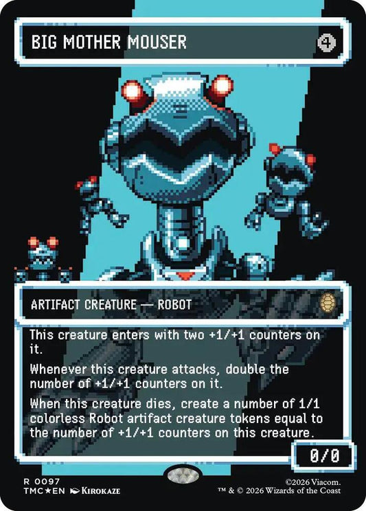 Big Mother Mouser (Borderless) (Surge Foil)-Commander: Teenage Mutant Ninja Turtles-R-Foil