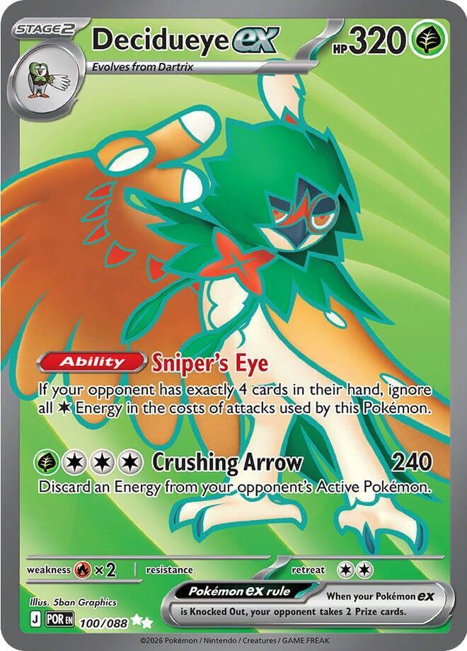 Decidueye ex - 100/088-ME03: Perfect Order-Ultra Rare-Holofoil