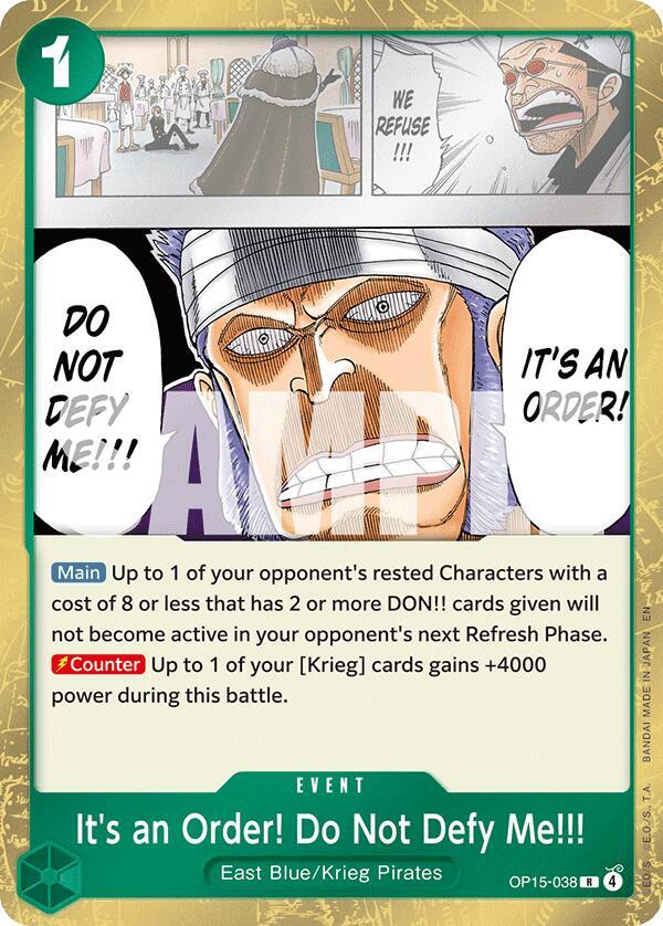 It's an Order! Do Not Defy Me!!!-Adventure on Kami's Island-R-Foil