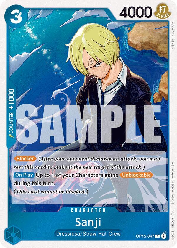 Sanji (OP15-047)-Adventure on Kami's Island-R-Foil