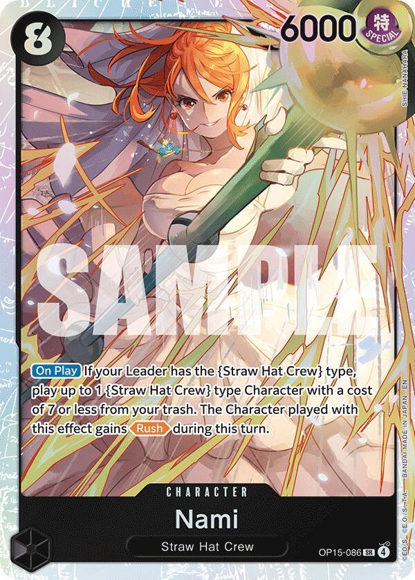 Nami (OP15-086)-Adventure on Kami's Island-SR-Foil