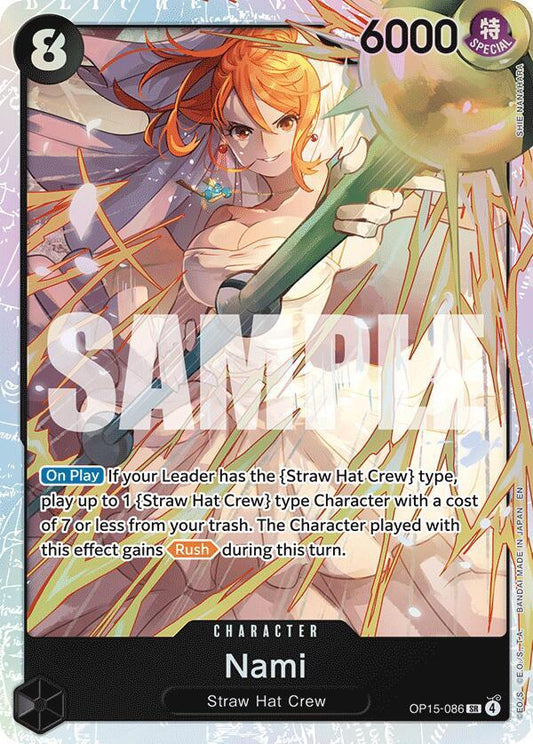Nami (OP15-086)-Adventure on Kami's Island-SR-Foil