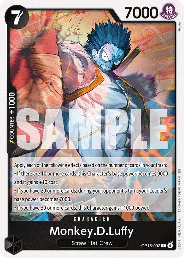 Monkey.D.Luffy (OP15-092)-Adventure on Kami's Island-R-Foil