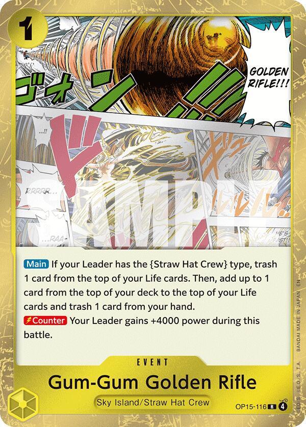 Gum-Gum Golden Rifle-Adventure on Kami's Island-R-Foil