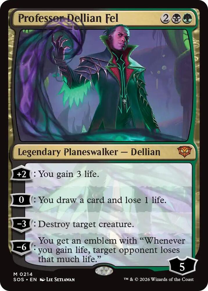Professor Dellian Fel-Secrets of Strixhaven-M-Normal