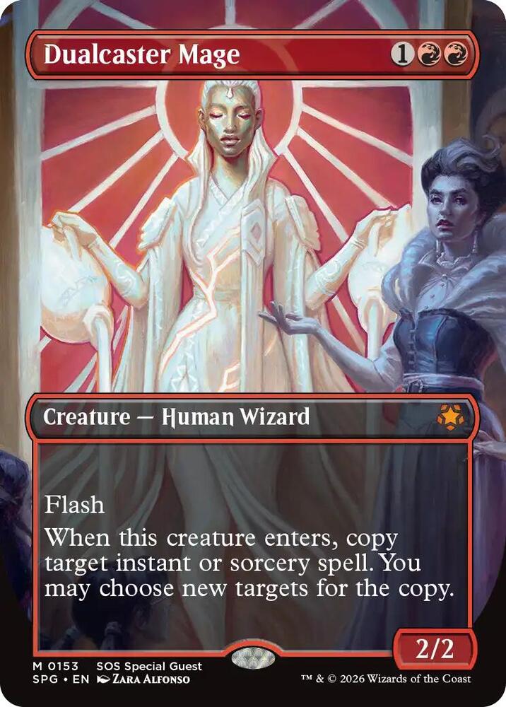 Dualcaster Mage (Borderless)-Special Guests-M-Foil