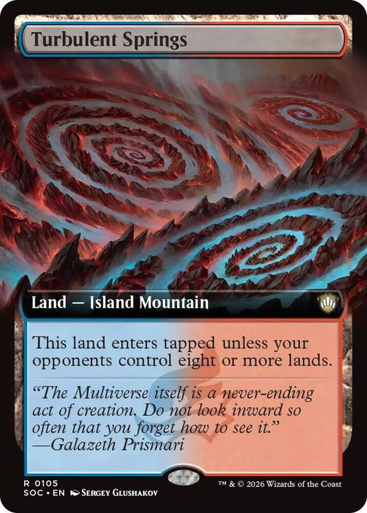 Turbulent Springs (Extended Art)-Commander: Secrets of Strixhaven-R-Normal