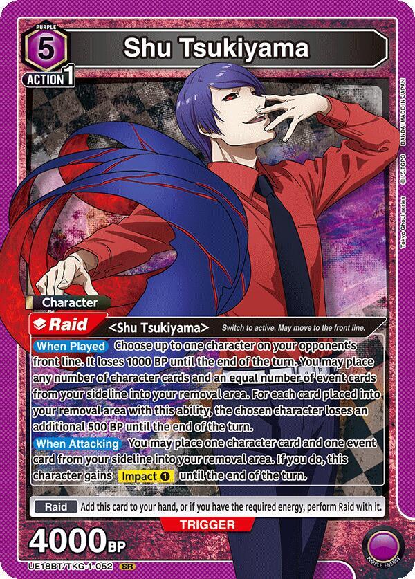 Shu Tsukiyama (052)-UE18BT: Tokyo Ghoul-Super Rare-Foil