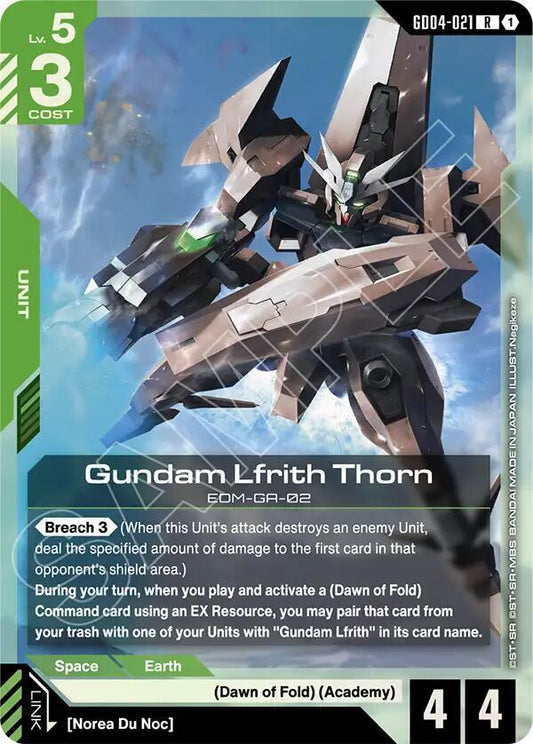 Gundam Lfrith Thorn-Phantom Aria-Rare-Holofoil
