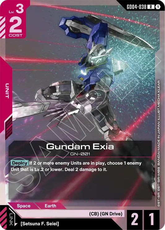 Gundam Exia (GD04-038)-Phantom Aria-Rare-Holofoil