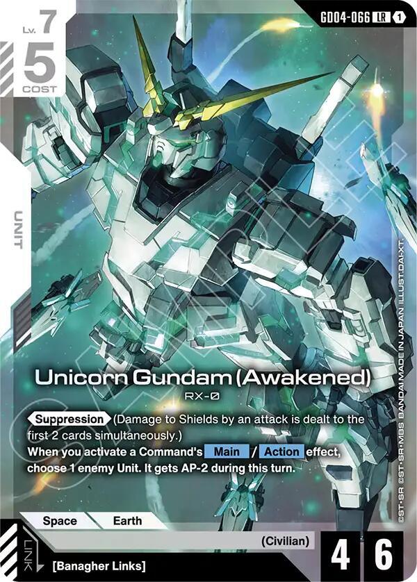 Unicorn Gundam (Awakened)-Phantom Aria-Legend Rare-Holofoil