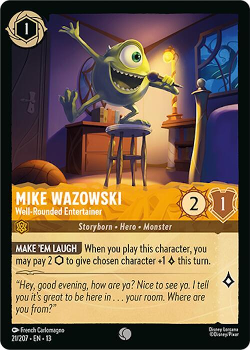 Mike Wazowski - Well-Rounded Entertainer-Attack of the Vine!-Common-Cold Foil
