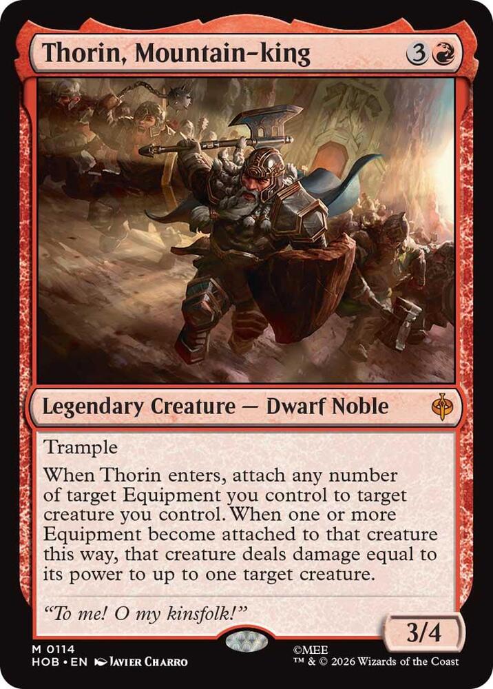 Thorin, Mountain-king-The Hobbit-M-Foil