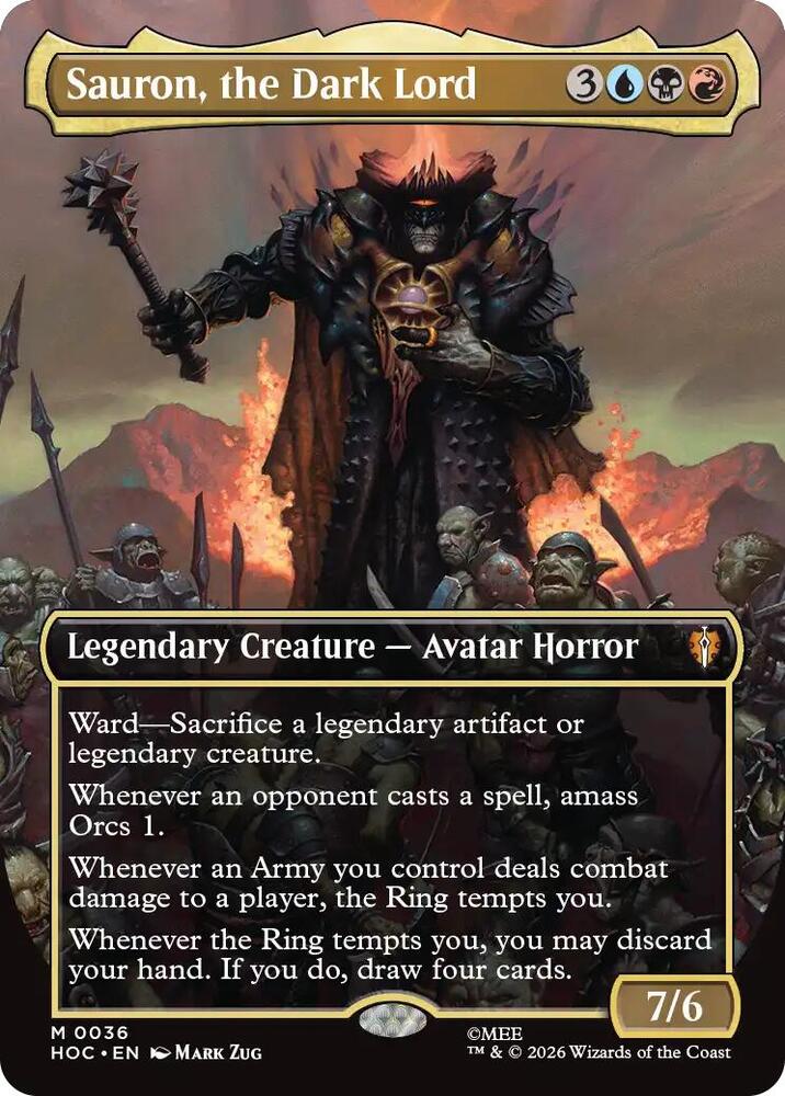 Sauron, the Dark Lord (Borderless)-The Hobbit: Eternal-Legal-M-Normal