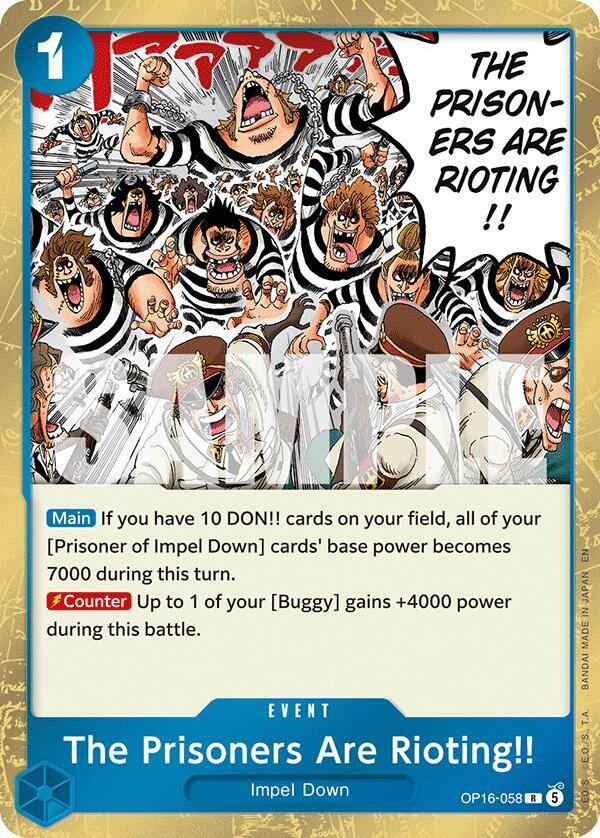 The Prisoners Are Rioting!!-The Time of Battle-R-Foil