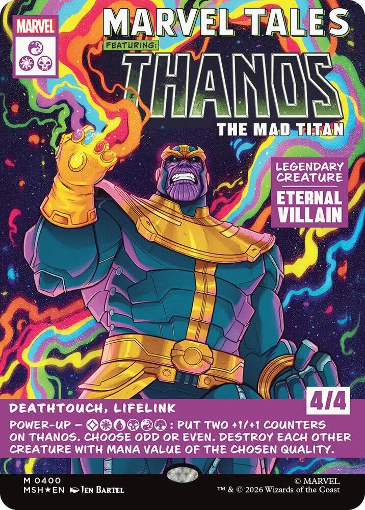 Thanos, The Mad Titan (Borderless) (0400)-Marvel Super Heroes-M-Foil
